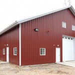 Metal Agricultural Building Red